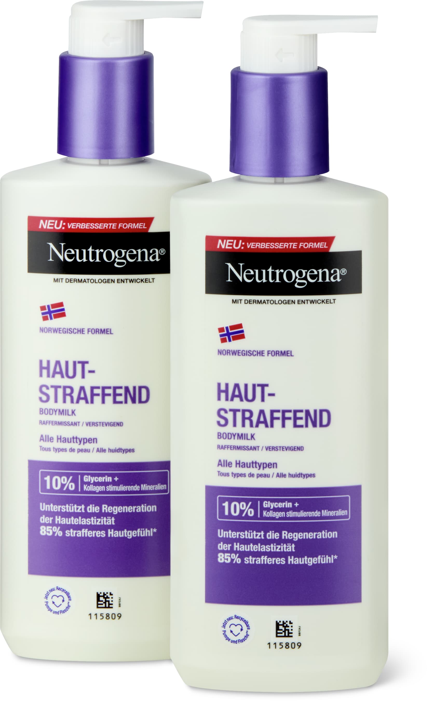 Hautstraffende Bodymilk Duo Glycerin, Kollagen